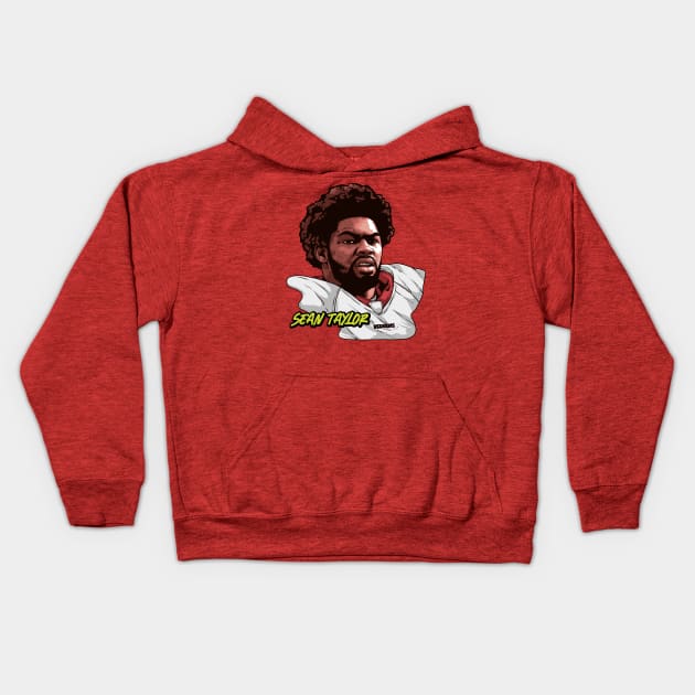 sean taylor Kids Hoodie by gintocolo